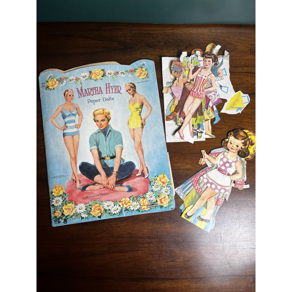 Vintage Mixed Lot Paper Dolls, Items From 3 Sets: Ballerinas, Martha Hyer, Girls